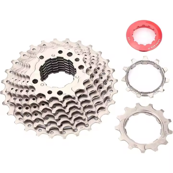 Bicicleta rueda libre, bicicleta rueda libre cassette carretera bicicleta rueda libre para bicicleta cassette piñón 9 velocidad 11-28T bicicleta reemplazo accesorio - 1