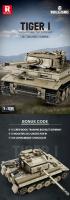 Bloques De Construcción Serie World of Tanks Tiger TOG2 M4 Sherman Tanque Blindado Pesado Para Niños Juguetes Educativos Regalo De Cumpleaños Y Navidad - details 5