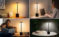 Lámpara De Mesa LED Táctil Recargable Luz Nocturna Para Escritorio Decorativa Para Restaurante Hotel Bar Bedroom Moderno - details 11