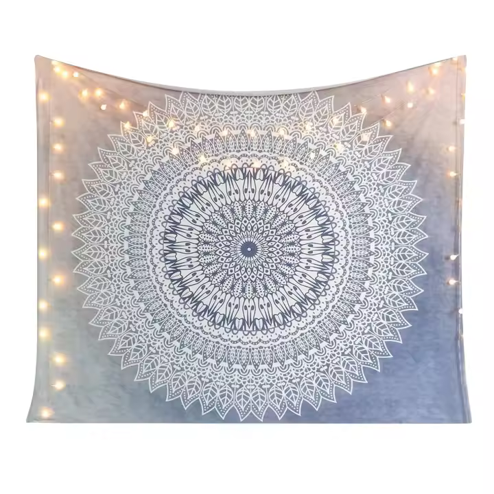 Toalla de pared Boho Tapiz de mandala para colgar en la pared, para colchas, dormitorio - 1
