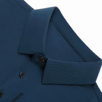 Camisa Polo Para Hombre De Color Sólido Con Mangas Cortas Transpirable Y Cómoda Estilo Casual Y Negocios Nuevo Arrivals - details 14