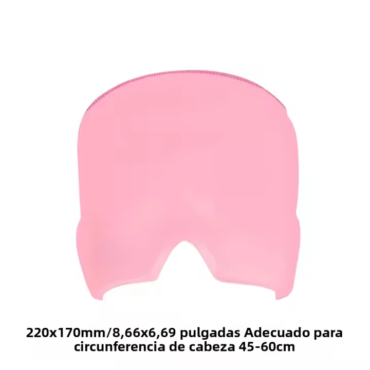 Gorro De Alivio De Migraines Reutilizable Sombrero De Alivio De Cabeza Con Gel Frío Para Cabeza Y Hombros Tamaño 220x170mm - 1