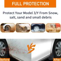 Protector De Barro Suave Para Tesla Model 3 Highland 2024 Y Model Y 2024-2021 Guardabarros Antisalpicaduras Para Ruedas Frontales Y Traseras - details 4