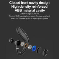 Auricular Inalámbrico Bluetooth 5.0 Con Gancho Para Oído Para Deporte Y Negocios Auricular Con Microfone Y Cancelación De Ruido Activa Compatible Con Apple Y Android - details 8