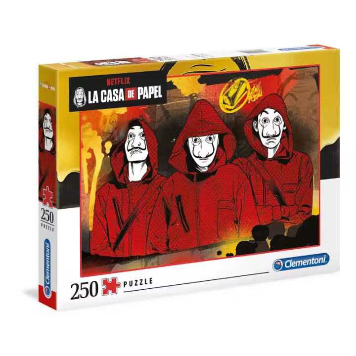 Clementoni - Puzzle adulto 250 piezas La Casa de Papel, Puzzle Netflix Series Money Heist, a partir de 8 años (29104 ) - 1
