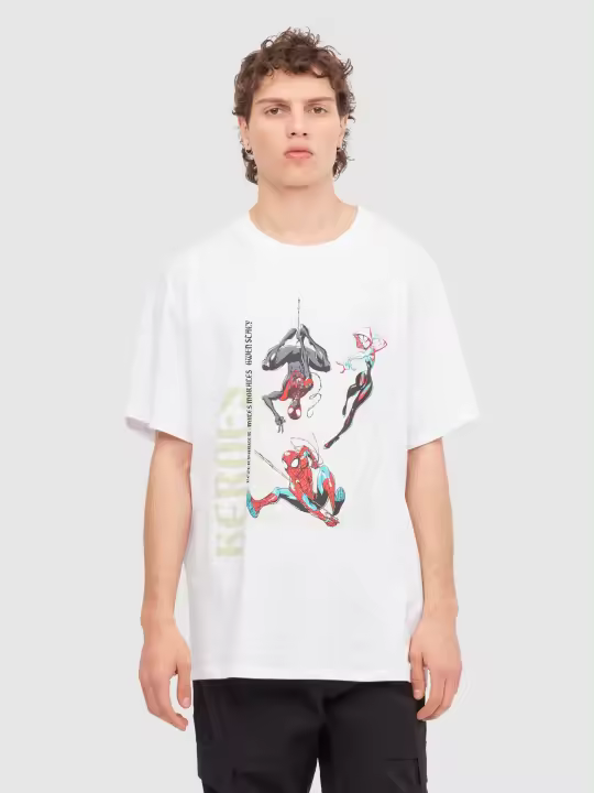 Camiseta de licencia oficial "Marvel" estampado de Spiderman INSIDE - 1