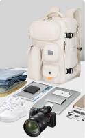 Mochilas de viaje para hombres y mujeres, computadoras portátiles de Negocios impermeables, bolso aprobado por la aviación 22l, con compartimento de zapatos independientes - details 5