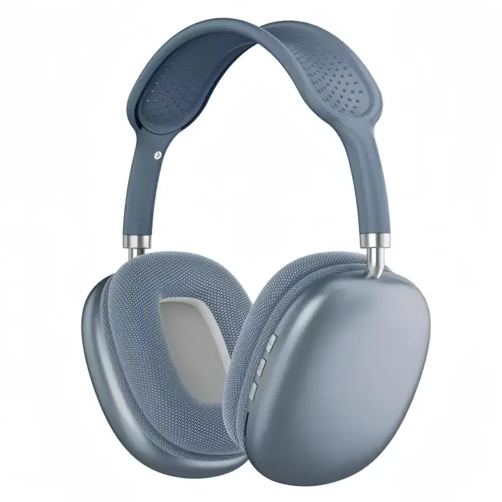 BIT Auriculares inalámbricos P9 con Bluetooth y micrófono, cascos con cancelación de ruido, sonido estéreo, deportivos, para juegos, compatible con Tarjeta TF, Diadema  comodo, para Viajes Oficina teléfono móvil PC - 1