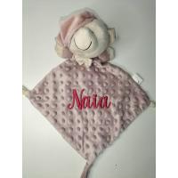 Interbaby Oso Osito Peluche Para Bebé Dou Dou Con Nombre Bordado Para Dormir Y Jugar Rosa Maquillaje Regalo Bebe Recien Nacido Doudou Invierno Carro Cuna Dormir Infantil Interbaby - details 2