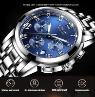 Reloj De Hombre LIGE 2024 Chronógrafo Deportivo De Lujo Marca Relojes De Cuarzo Acero Inoxidable Impermeable Con Manos Luminosas Y Calendario Completo - details 8