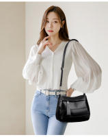 Bolso bandolera de hombro versáril para desplazamiento, Pequeño, Cuadrado, de cuero elegante, Moderno, de gran capacidad, Con múltiples compartimentos y cuero Lavado simple. - details 8