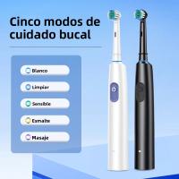 Cepillo De Dientes Eléctrico Rotativo Para Adultos Con Banda De Blanqueamiento Cabezal Redondo 3D Suave Tipo-C Cepillo Eléctrico - details 0