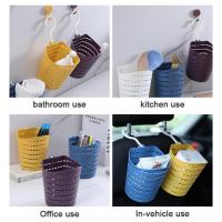 Cesta De Almacenamiento Colgante Para Baño Y Cocina Ecológica De Plástico Cesta De Ducha De Pared Para El Hogar - details 10