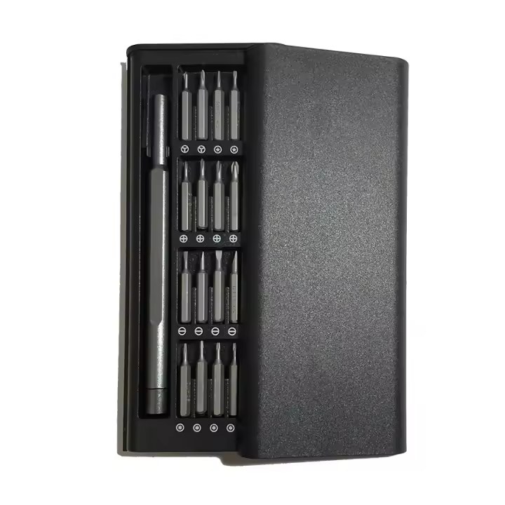Juego De Destornilladores 24 En 1 De Precisión Con Estuche Móvil Para Reparación De Smart Home PC Y Teléfonos Móviles Material De Acero Cromo Vanadio Magnético - 1
