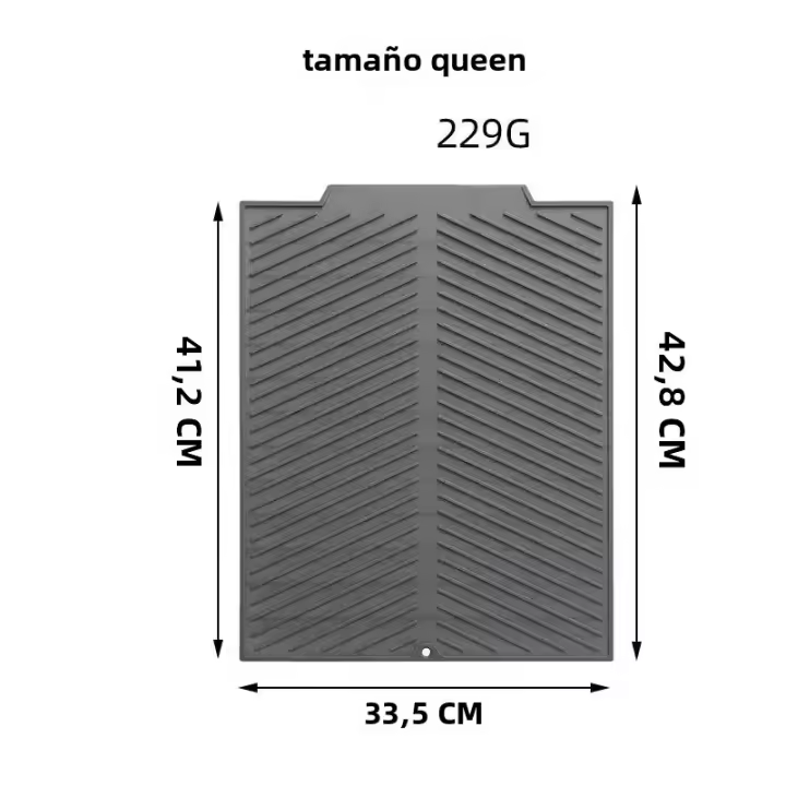 Alfombrilla De Silicona Para Secado De Platos Matriz De Drenaje Plegable Grande Almohadilla De Drenaje Ecológica Resistente Al Calor Para Olla - 1