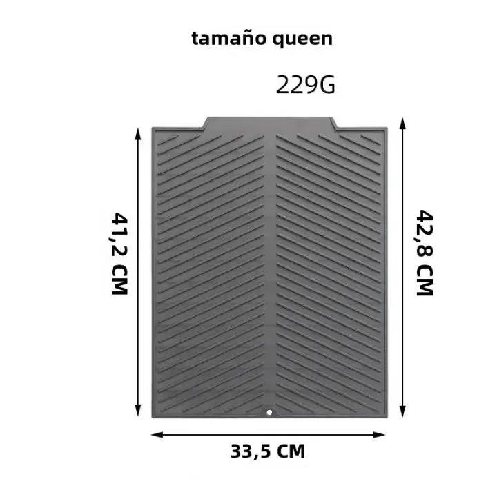 Alfombrilla De Silicona Para Secado De Platos Matriz De Drenaje Plegable Grande Almohadilla De Drenaje Ecológica Resistente Al Calor Para Olla - 1