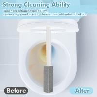 Cepillo De Inodoro Con Mango Largo Extra De Pumice Premium Eliminador De Manchas De Agua Dura Herramienta De Limpieza Para El Hogar - details 3