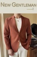 Chaleco De Negocios Para Hombre En Color Sólido Ajustado Moda 2024 Chaqueta Individual Elegante Ropa Masculina De Otoño Invierno - details 1