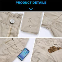 Pantalones De Combate Militar Impermeables De Verano Moda Ligera Con Pocillos Multifuncionales Estilo Bibs Para Exteriores Camuflaje Pantalones De Correr - details 12