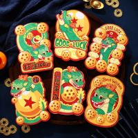 6Pcs Envolventes Rojos De Año Nuevo Dragon 2024 Estilo Chino Para Festival Del Año Nuevo Decoración De Bolsillo Con Bendiciones De Dinero Suertudo - details 8