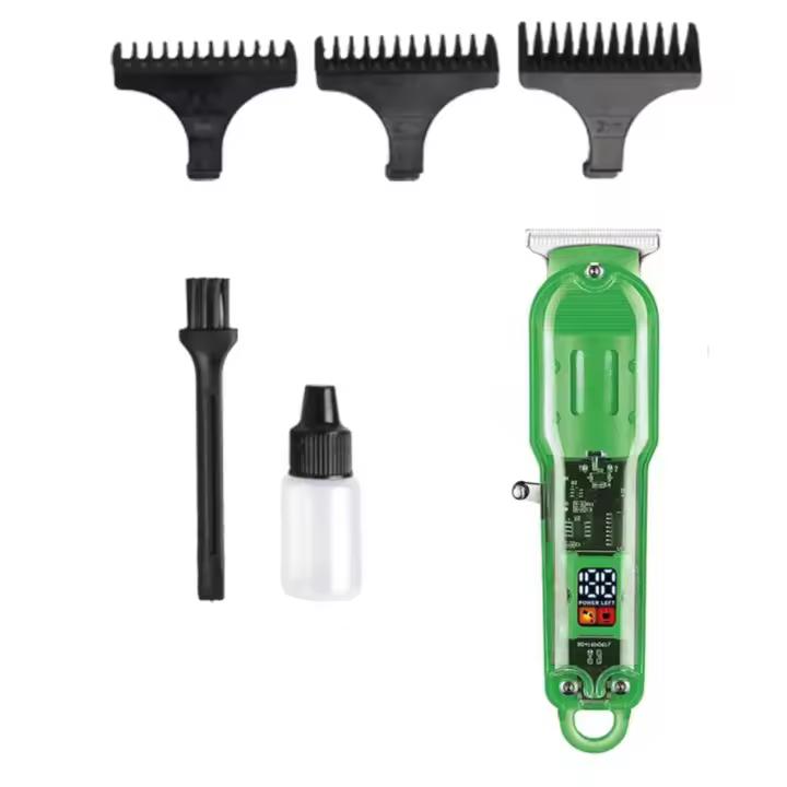 Cortapelos Profesional LoLek Modelo T9  Máquina de Cortar Pelo y Barba con Cuchillas de Acero Inoxidable  Kit Completo con Accesorios para Estilo Preciso y Cómodo  Pantalla LED y Carga USB - 1