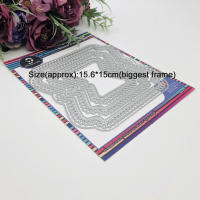 Alinacutle Teadrop Edge Nesting Frame Corte De Metal Para Scrapbooking Y Manualidades En Papel Y Cartón Plantillas De Tarjeta Hechas a Mano - details 2
