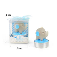 Pack de 3 a 24 unidades de velas decorativas, velas bautizo con forma de elefante, detalles bautizo para invitados, baby shower niño, baby shower niña, regalos originales, decoración bautizo, Regalantes.com - details 1