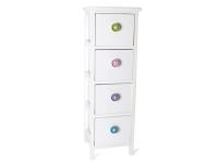 Cajonera G Blanca Madera 3 Cajones 25x25x60cm - details 3