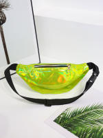 Bolso De Cintura Holográfico Para Mujer Y Hombre Bolsa De Viaje De Playa Estilo Fashion Material PVC Bolsa De Hombro Para Fiesta Y Viajes - details 4
