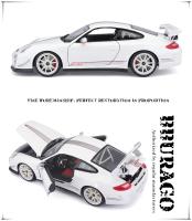 Modelo Estático Bburago 1:18 Porsche 911 GT3 RS 4.0 356B Coche De Lujo De Aleación Diecast Regalo De Colección De Vehículos - details 3