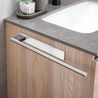 Toalleros de baño sin taladrar adhesivos cepillados de acero inoxidable 304, accesorios sin taladrar en pared para baño y cocina - details 1