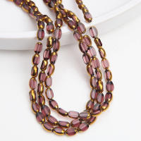 48pcs Cuentas De Vidrio Amarillas De 4x6mm Para DIY Hecho a Mano Collar Pulsera Accesorios Para La Creación De Ropa - details 7