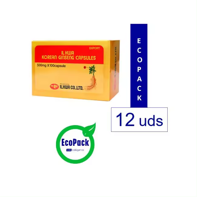 Tongil EcoPack 12 Ginseng Coreano Il Hwa 100 Cápsulas Blister - 1