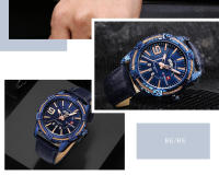 Reloj De Pulsera De Cuarzo NAVIFORCE Militar Deportivo Para Hombres Con Mostrador De Fecha Y Luz Táctil Resistente Al Agua De Cuero Reloj De Moda Casual - details 10