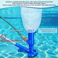 Limpieza de fondo de piscina de plástico ABS, Barredora portátil con Chorro, Colector de hoja de plástico con Conector y conector de Manguera elástico para Piscinas elevadas. - details 6