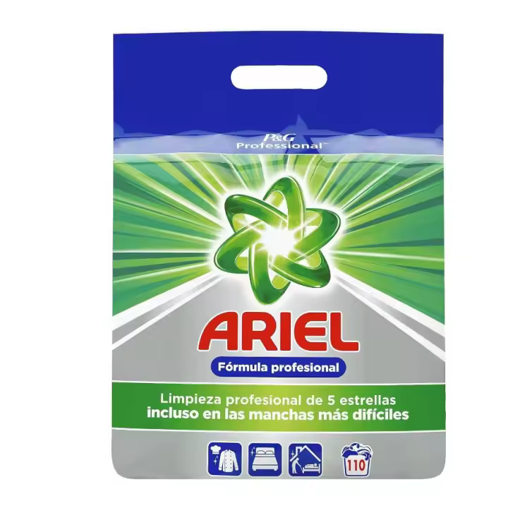 Ariel Professional, Detergente en polvo para lavadoras, 110 Lavados, Regular, Limpieza Profesional y Eliminacion de Manchas - 1