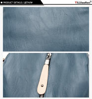 Mochila De Cuero Suave Para Mujer Gran Capacidad Bolso De Hombro Viaje Mochila Deportiva Estilo Fashion Con Manija Suave Y Cremallera - details 21