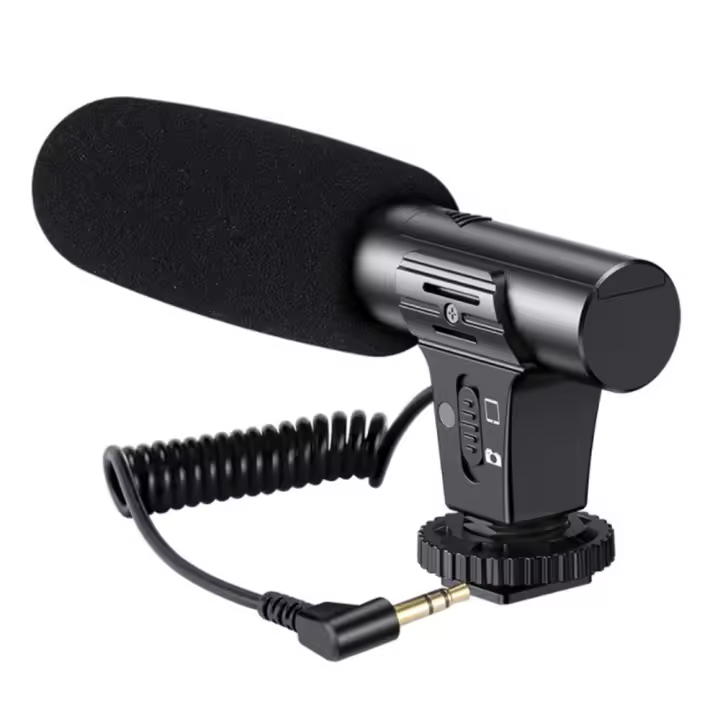 KATTO-Micrófono de grabación de vídeo HD, dispositivo inteligente con reducción de ruido para entrevista, para teléfono móvil/cámara SLR, 3,5mm, actualizado - 1
