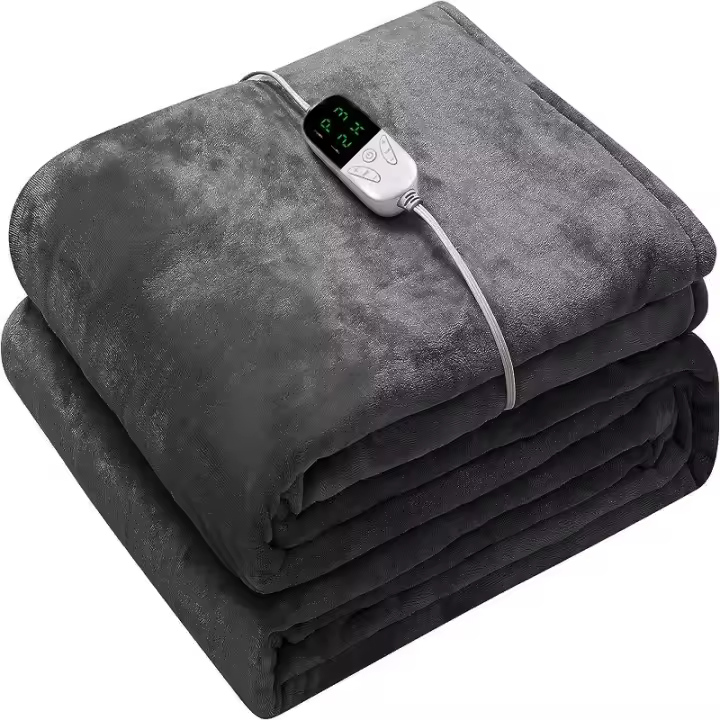 Manta Eléctrica Gruesa de doble cara con control De Temp y temporizador ajustable, nuevo estilo de Invierno, Dos tamaños y dos Colores para elegir - 1