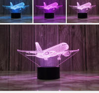 Lámpara De Noche De Avión 3D Iluminación LED Táctil USB Decoración Para Habitación Regalo De Cumpleaños Y Navidad Para Niños Boys - details 3