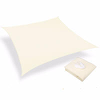 Vela de Sombra Rectangular Impermeable de 2x3m, Tela de Sombra Impermeable para jardín y Terraza, protección UV, Blanco Lechoso - details 3