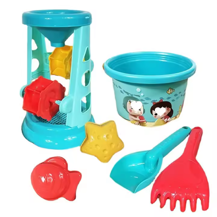 Juego De Playa Para Niños 23 Piezas Set De Arena Con Botella De Agua Y Cucharas De Plástico Juguetes Para Juegos Acuáticos Y De Arena Para Niños De 3 a 12 Años - 1