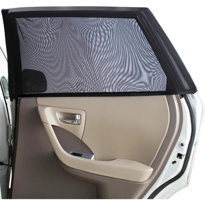 Parasoles para Ventanas de coche (paquete de dos): mosquitillas elásticas y transpirables para proteger del Sol, Protección Integral para niños. - 1