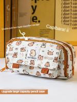 Estuche para bolígrafos con estampado de lechones, organizador de gran capacidad, bolsa de almacenamiento para suministros de papelería, bolsa organizadora - details 8