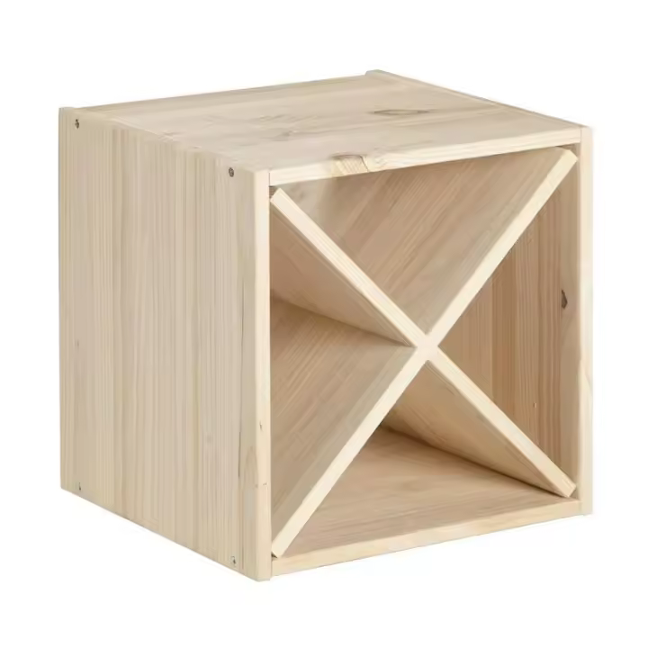 Botellero Moderno Pared de Madera de Pino Macizo Dinamic - ASTIGARRAGA - 1