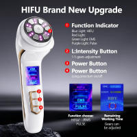 Mini Máquina HIFU 4 En 1 3ra Generación Masajeador Facial Y Corporal Con Pulso De EMS Ultrasonido Dispositivo De Belleza USB Cargador - details 1