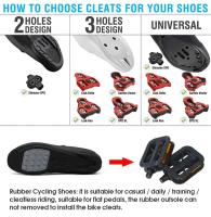 Zapatos De Ciclismo Profesionales Para Hombres MTB Con Cierre Self-Locking Zapatillas De Bicicleta Al Aire Libre Ultraligeros Para Carreras En Carretera Con Placa SPD - details 1