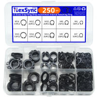 Kit De 250/500 Piezas De Clips De Anillo Negro De Acero Inoxidable M5 a M20 Retenedor De Rodamiento Para Eje 65mn Circlip Externo Tipo C - details 2