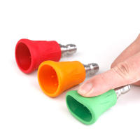Juego De 4 Piezas De Protección De Boquilla De Lavadora De Alta Potencia En Acero Inoxidable Con Cubierta De Goma Mejorada Guardia De Boquilla De Lavadora - details 1