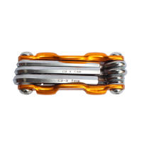 Kit De Herramientas De Reparación Para Bicicleta De Montaña Portátil Y Ligero 7 En 1 Conjunto De Herramientas Multifuncionales Allen Hexagonal Y Destornilladores Para Ciclismo - details 2